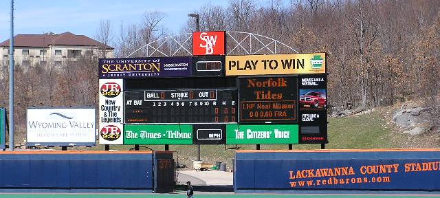 Scoreboard shot