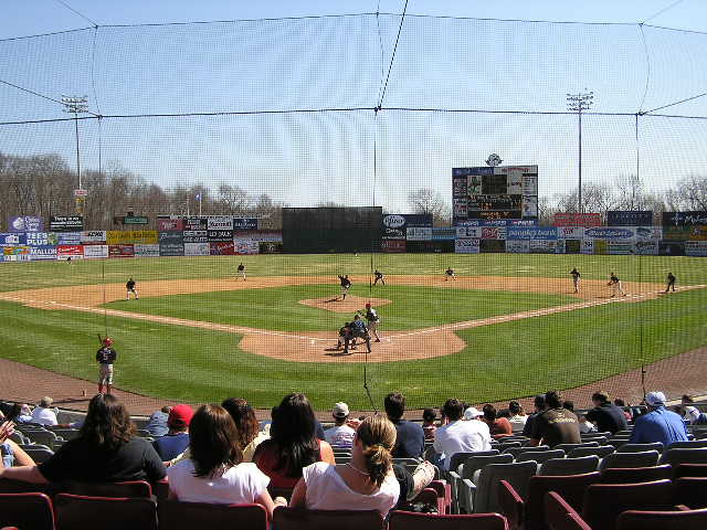 A view from behind Home Plate